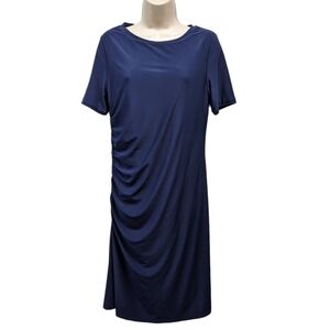 Steffen Schraut Side Ruched Day Dress Sz M